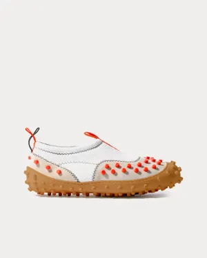 1000CHIODI White / Orange Slip On Sneakers