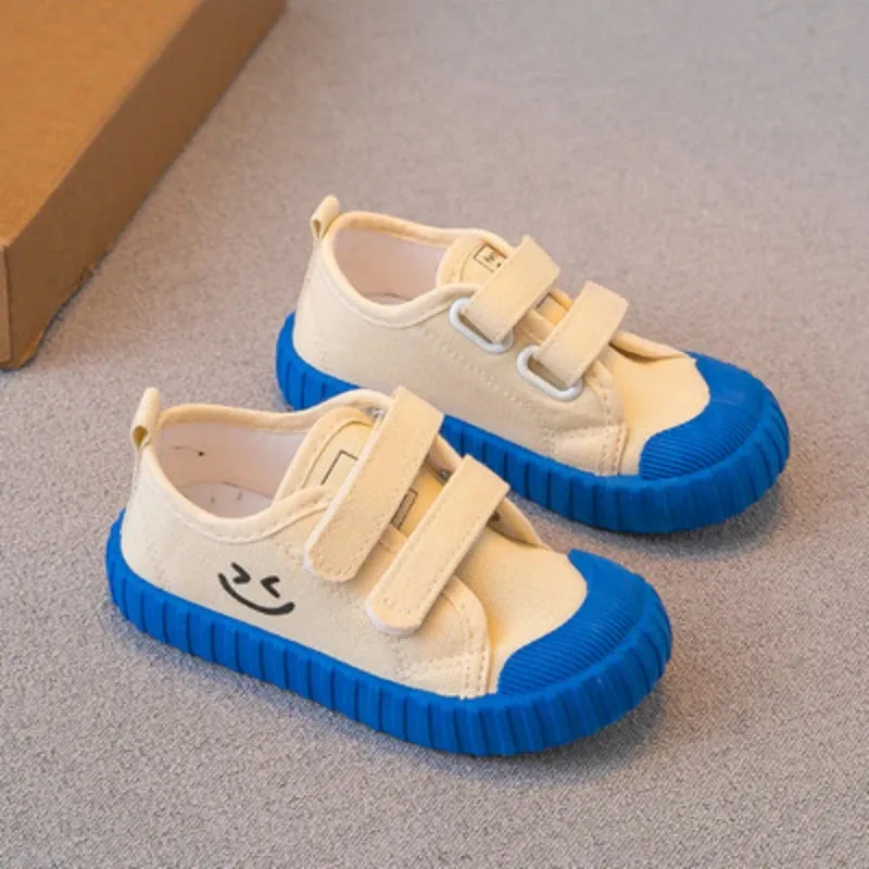2023 New Boys Girls Baby Canvas Shoes Non-slip Soft Cute Kids Canvas Shoes Boys Girls Toddler Sneakers Childrens Casual Shoes