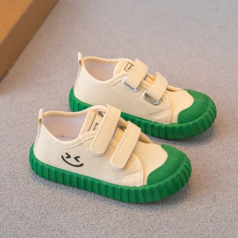 2023 New Boys Girls Baby Canvas Shoes Non-slip Soft Cute Kids Canvas Shoes Boys Girls Toddler Sneakers Childrens Casual Shoes