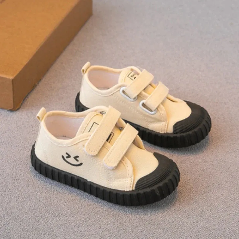 2023 New Boys Girls Baby Canvas Shoes Non-slip Soft Cute Kids Canvas Shoes Boys Girls Toddler Sneakers Childrens Casual Shoes