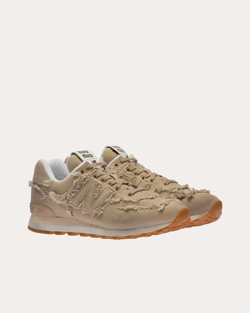 574 Denim Colonial Beige Low Top Sneakers