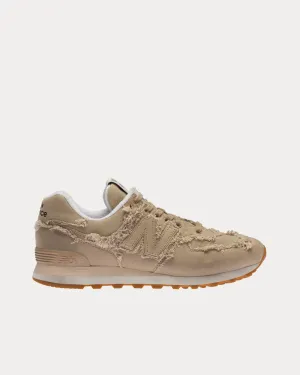 574 Denim Colonial Beige Low Top Sneakers