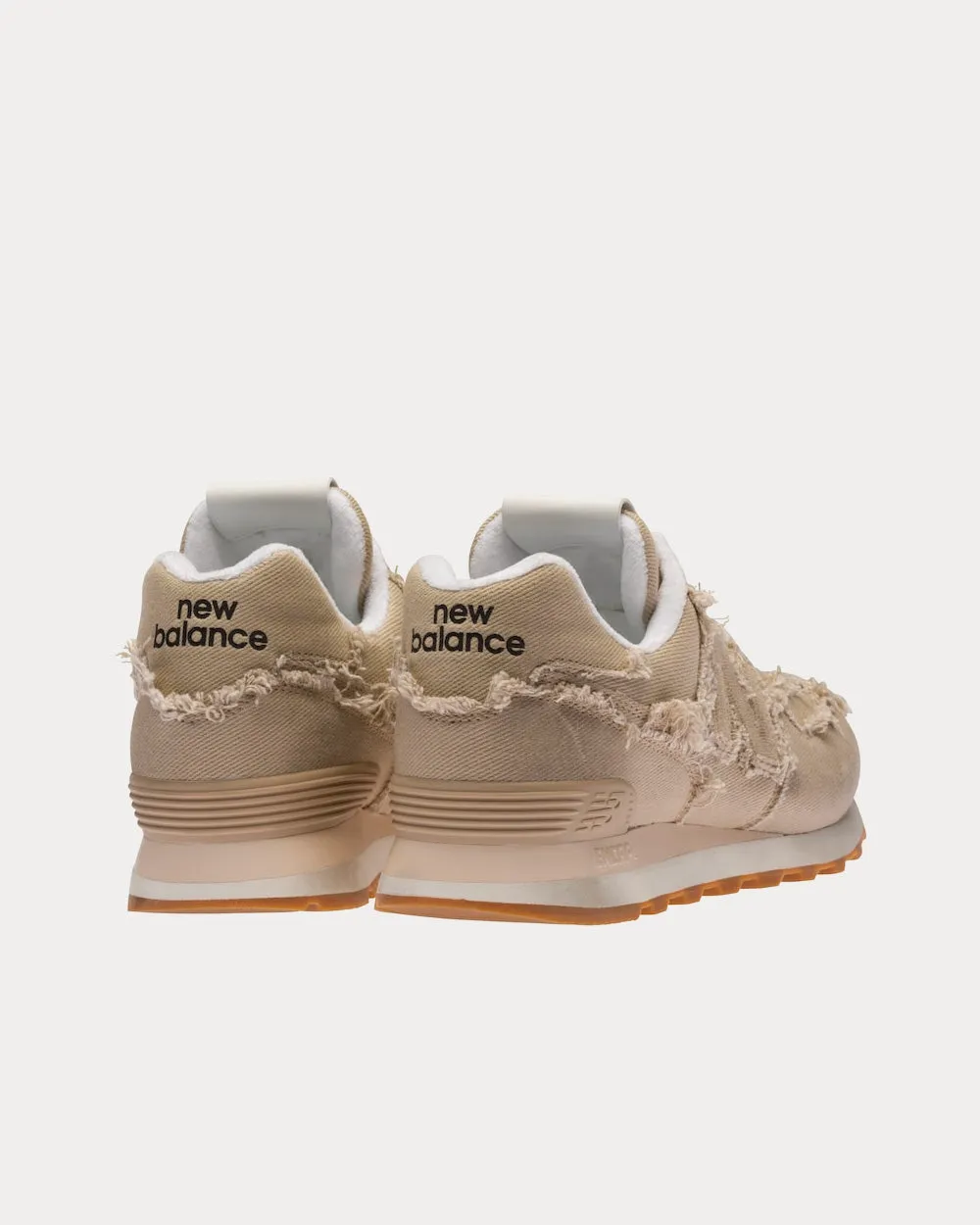 574 Denim Colonial Beige Low Top Sneakers