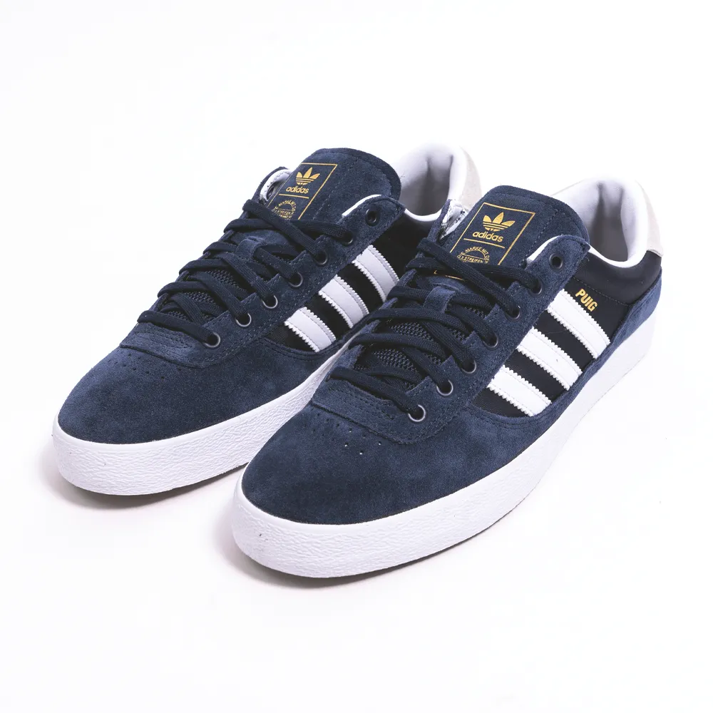 Adidas Puig Indoor Skateboard Shoe - Navy/White/Shadow Navy