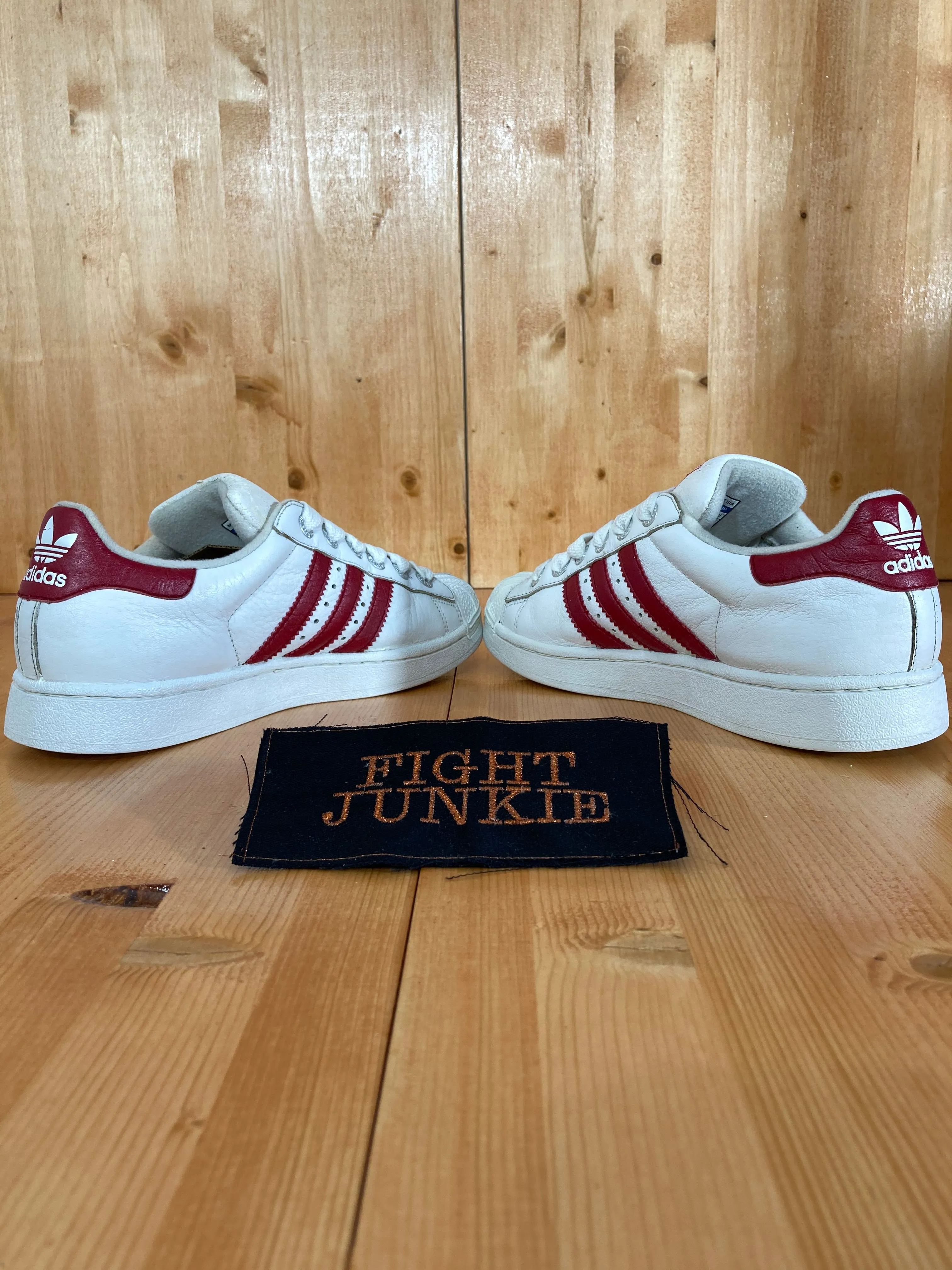 ADIDAS SUPERSTAR VINTAGE 19 YRS OLD RETRO OLD SKOOL Men Size 7.5 Leather Shoes Sneakers