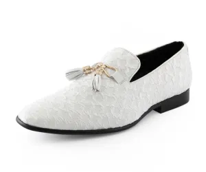 Amali Elegant Tassel Shoes For Men Quilted Design