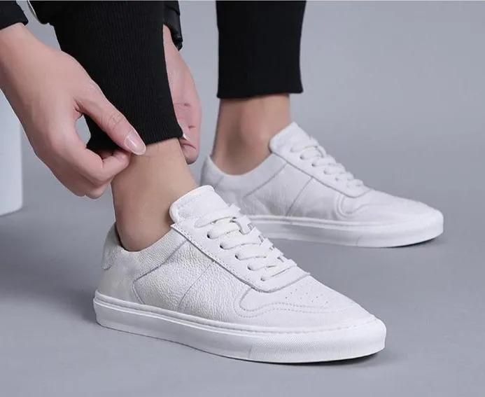 Angelo Ricci™ Breathable Casual Leather Sneakers