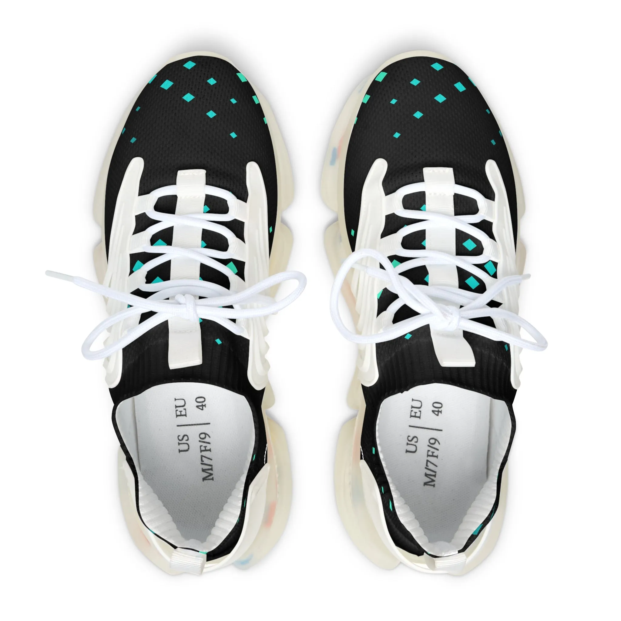 Blue Diamonds Women's Mesh Sneakers