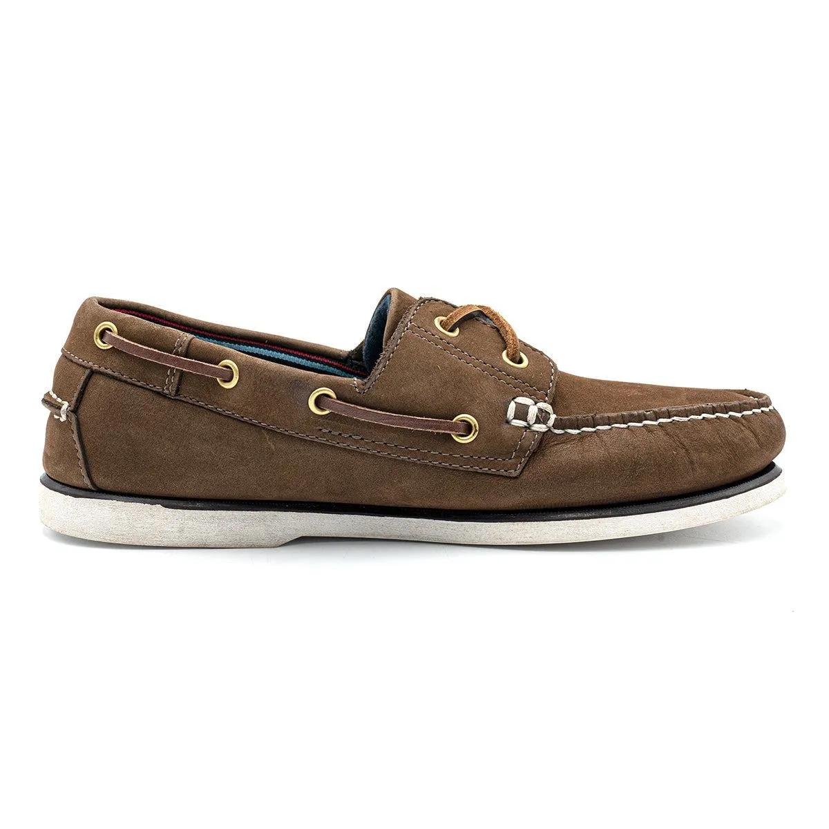 Blue Harbour Boat Shoes Leather Brown Colour For Men