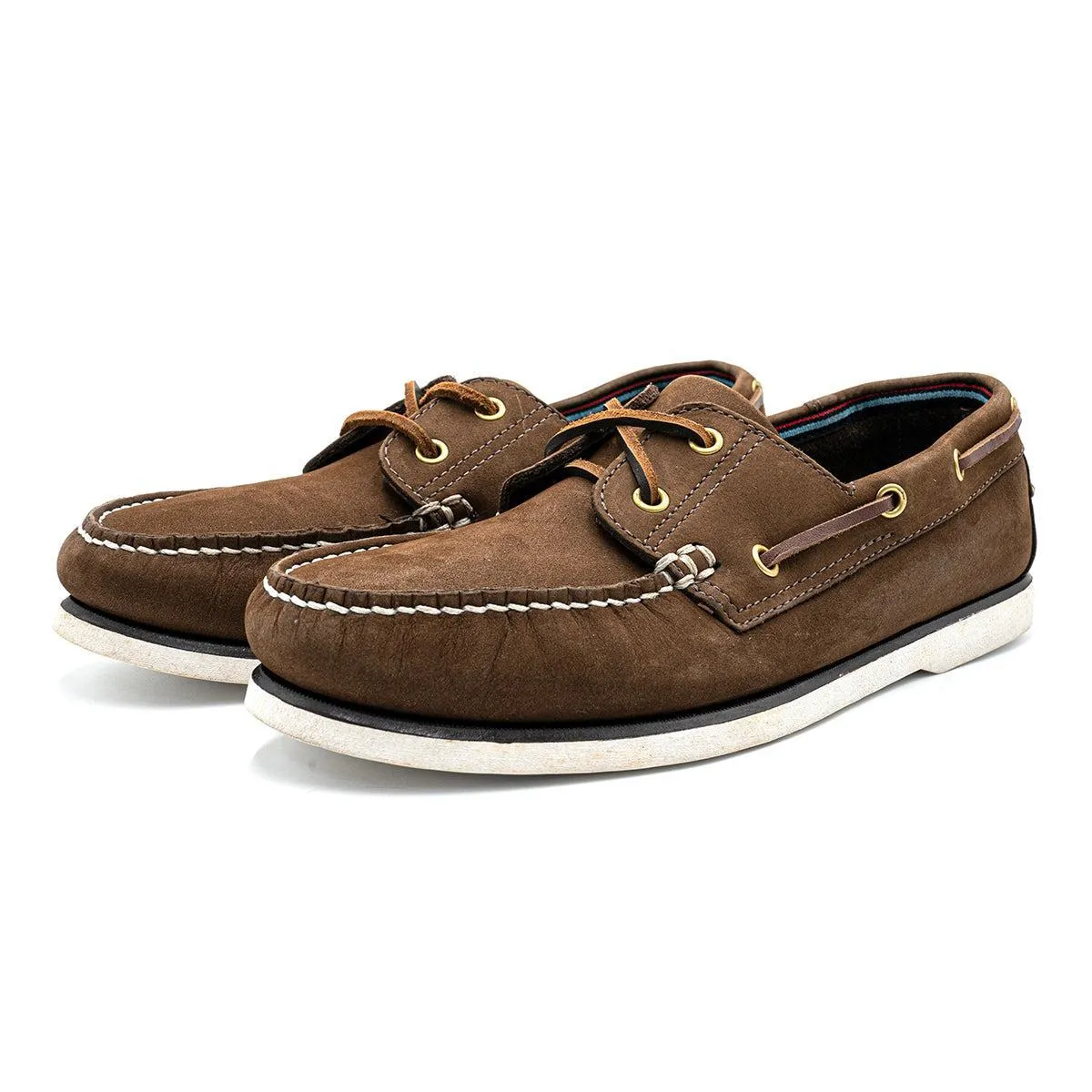 Blue Harbour Boat Shoes Leather Brown Colour For Men