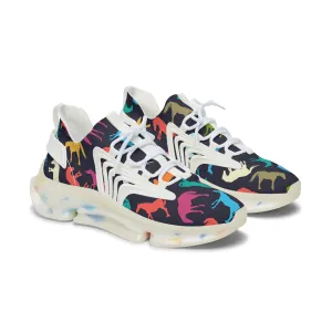 Colorful Horses Women's Mesh Sneakers