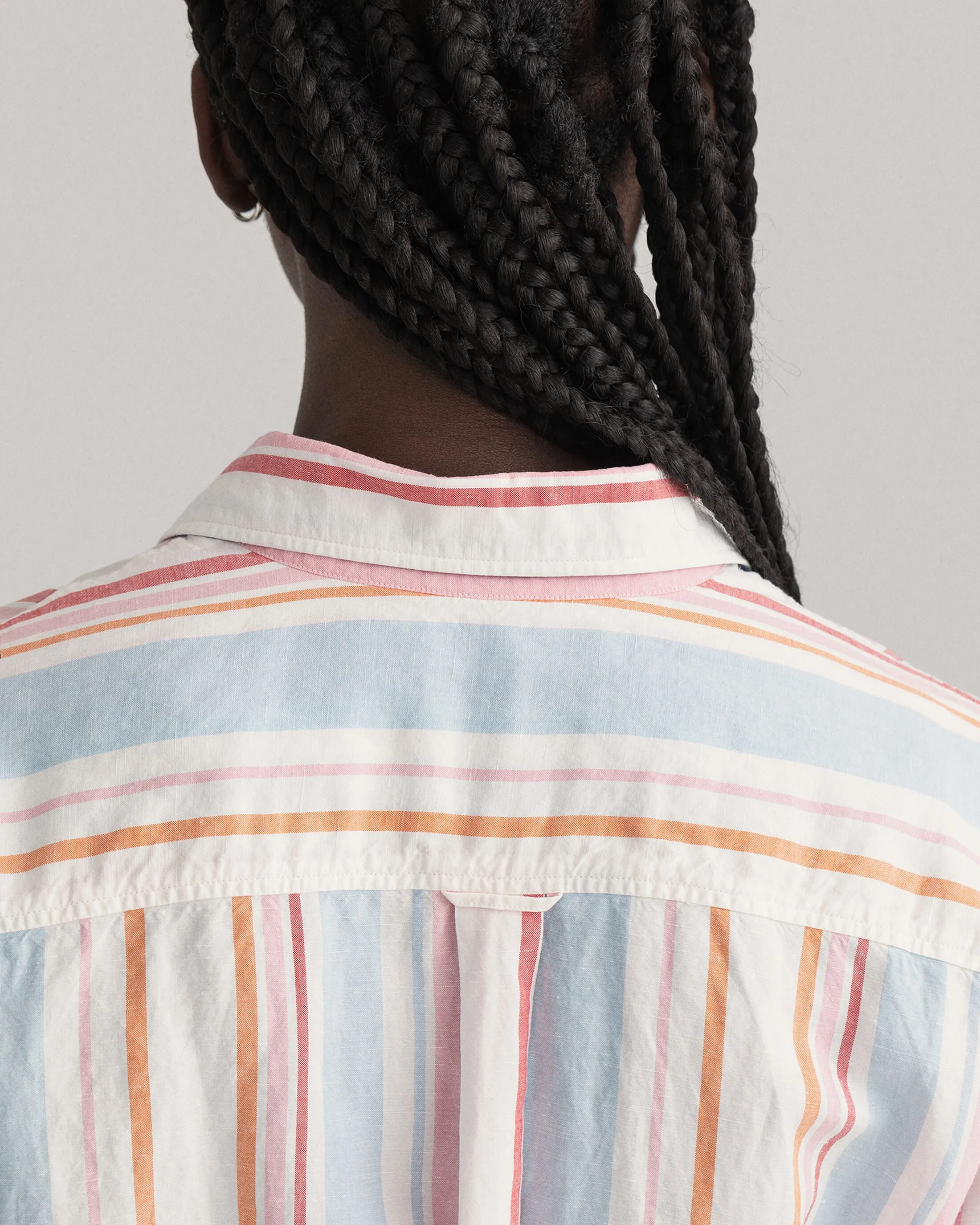 D1. Multistripe Shirt Dress - Multicolor
