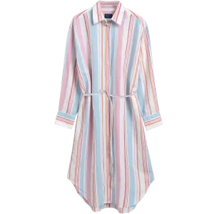 D1. Multistripe Shirt Dress - Multicolor