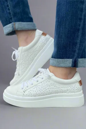 Everlie Flatform Sneaker - White