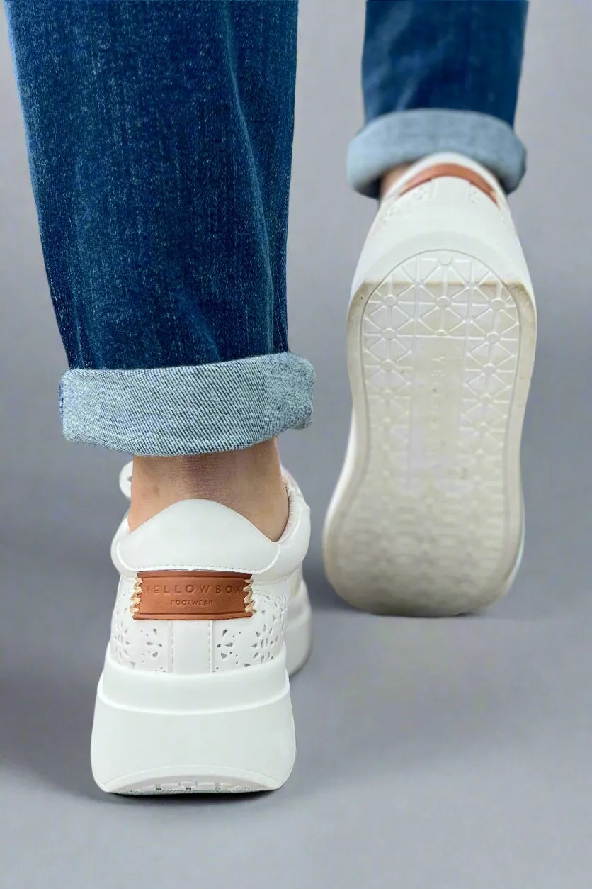 Everlie Flatform Sneaker - White