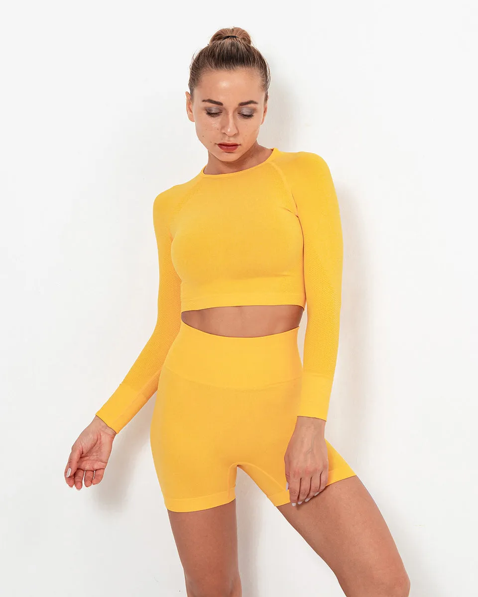 Felicity Seamless Shorts - Yellow