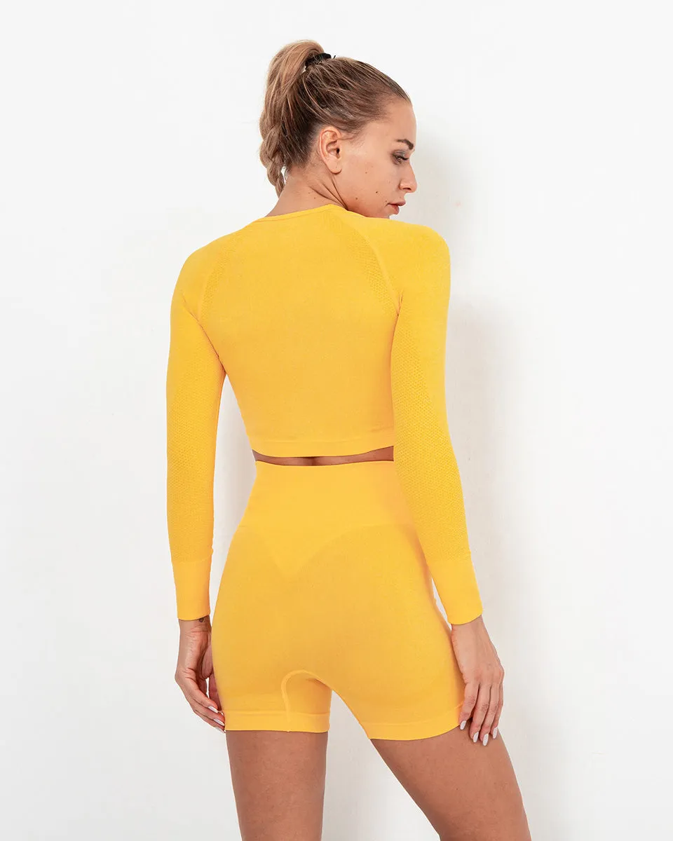 Felicity Seamless Shorts - Yellow