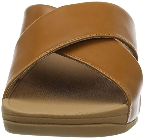 FitFlop Women's Lulu Cross Slide Sandals - Leather