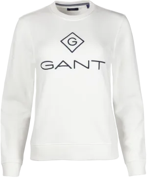 Gant Lock Up C-neck Sweat - Eggshell