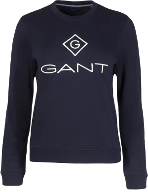 Gant Lock Up C-neck Sweat - Evening Blue