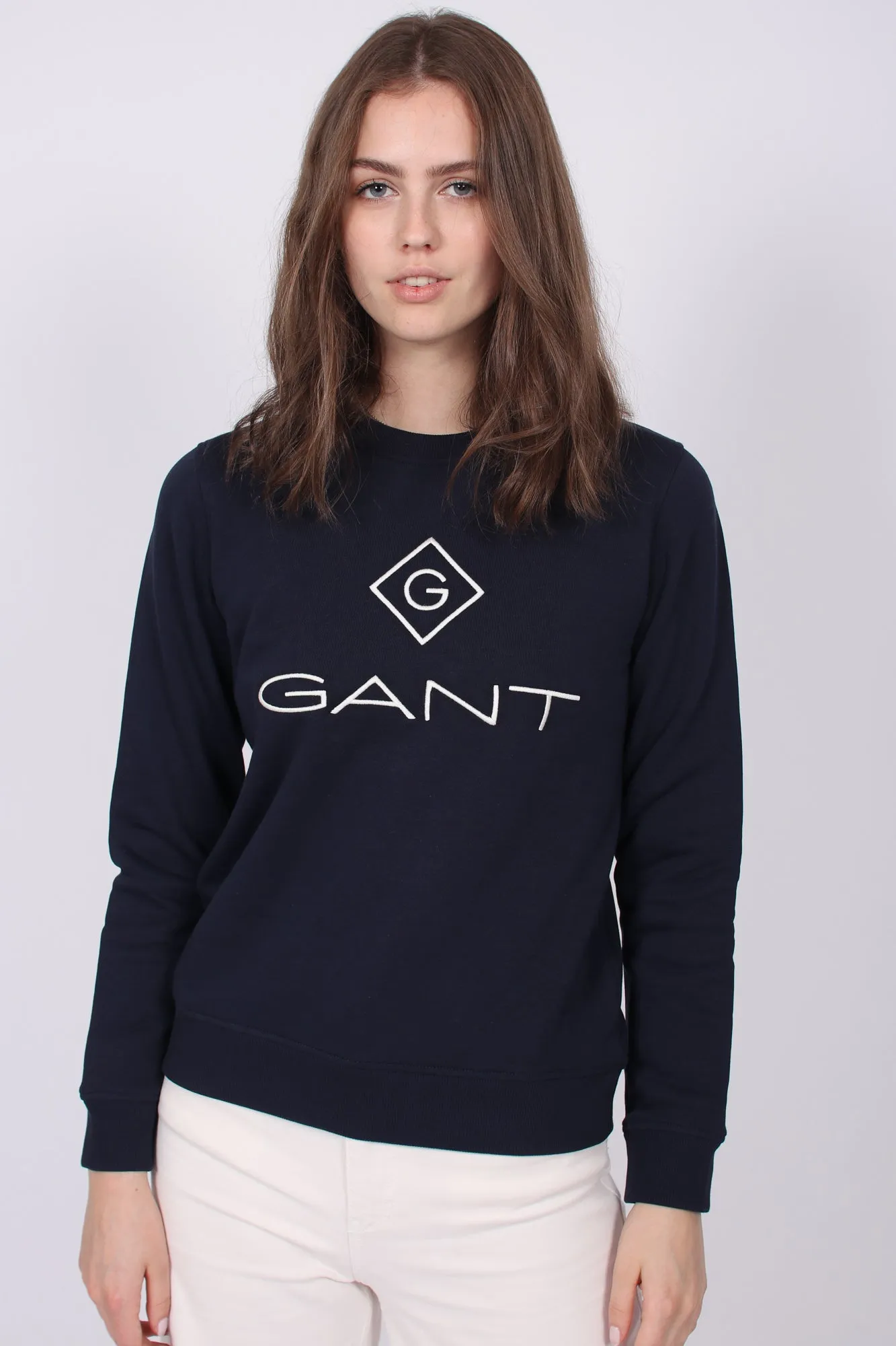 Gant Lock Up C-neck Sweat - Evening Blue