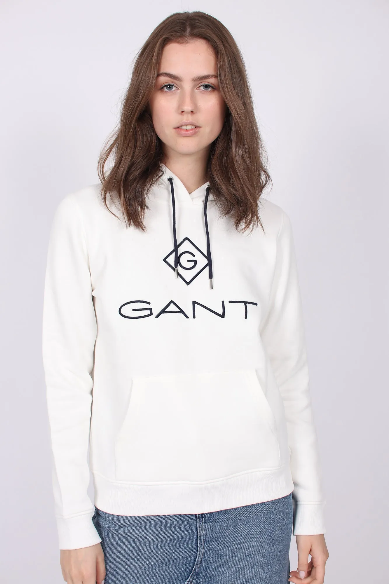 Gant Lock Up Sweat Hoodie - Eggshell