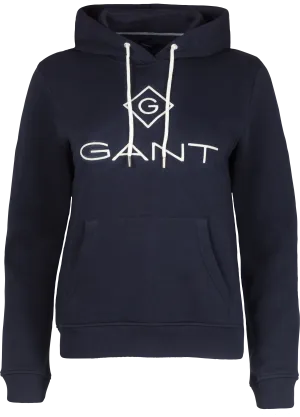 Gant Lock Up Sweat Hoodie - Evening Blue