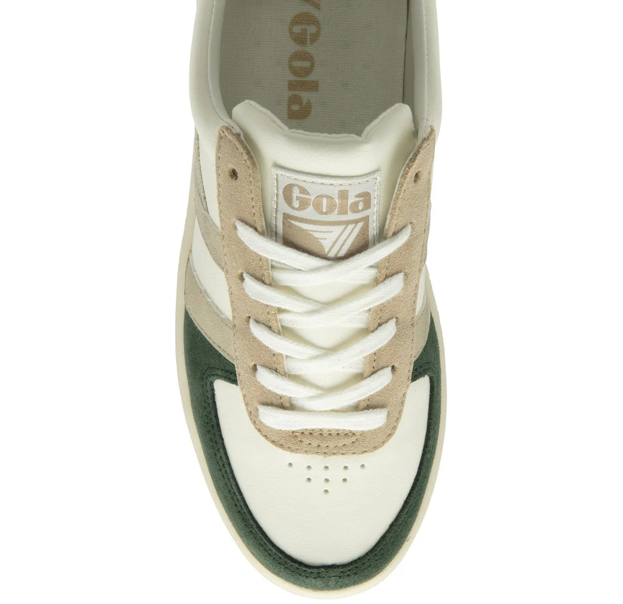 GOLA-GRANDSLAM TRIDENT SNEAKERS White/Evergreen/Gold/Sun 63857