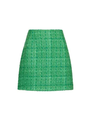 Helmine Boucle Skirt - Green