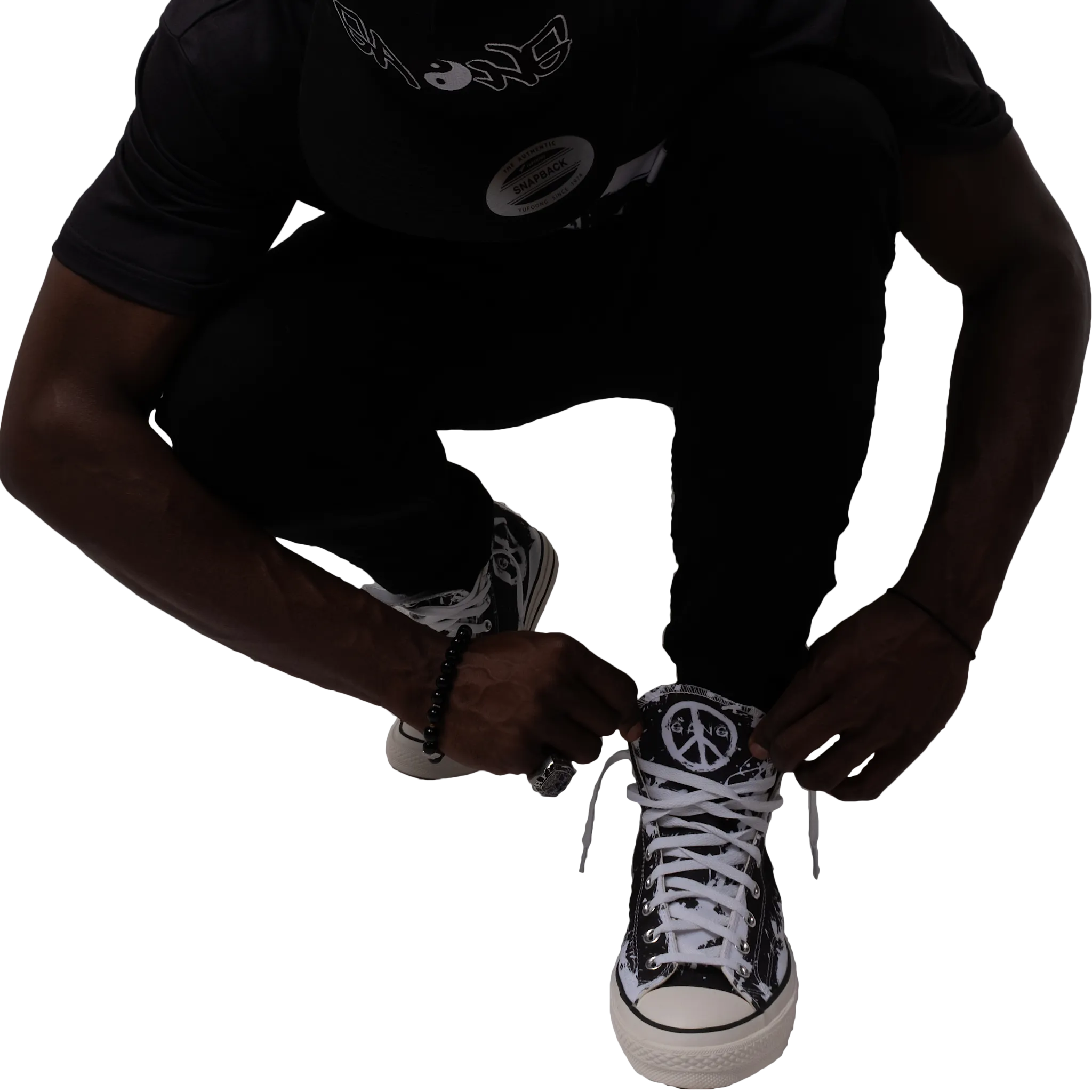 High Top shoes" Peace Grunge " - PEACE GANG