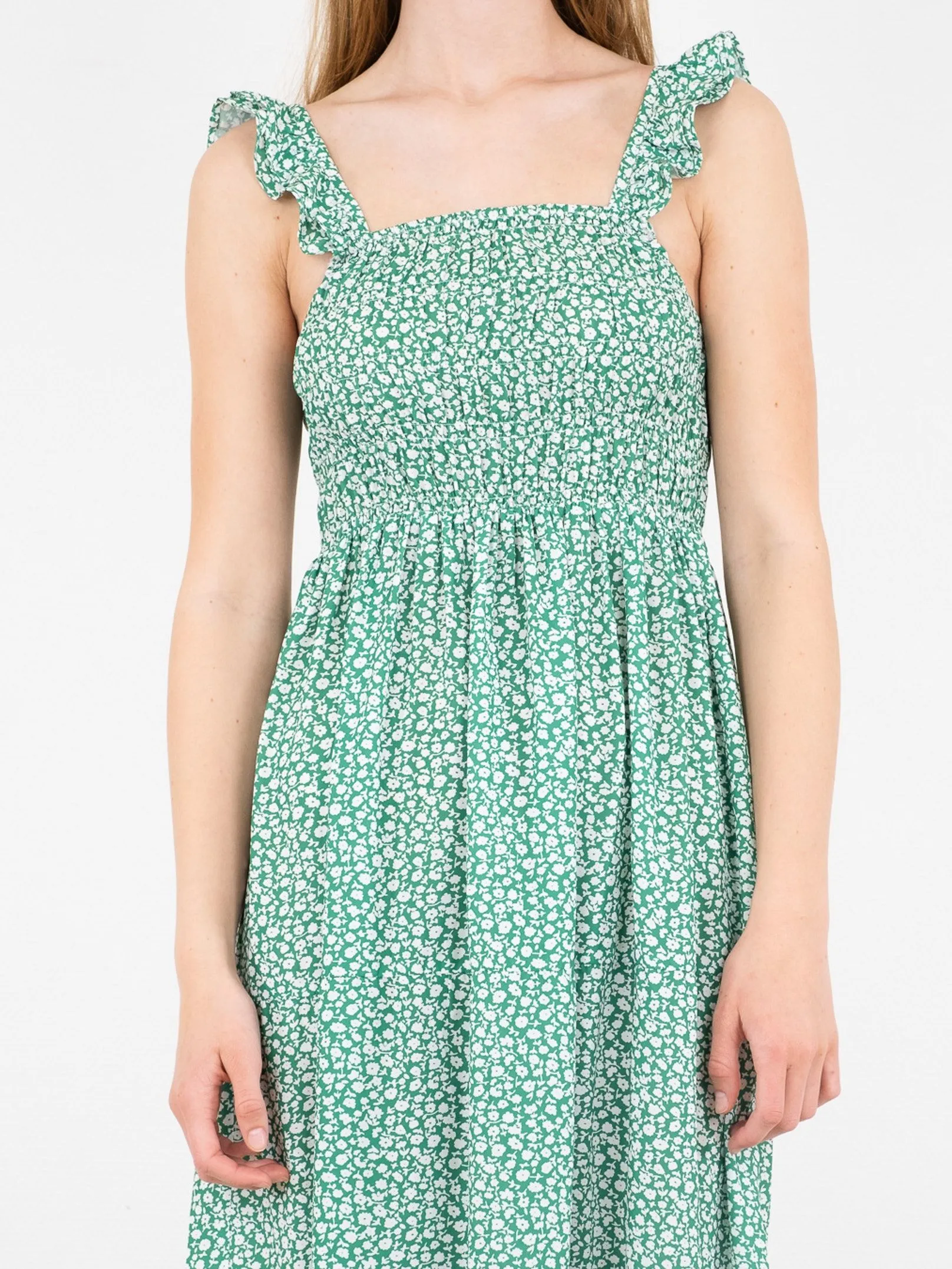 Kathy Flower Love Dress - Green