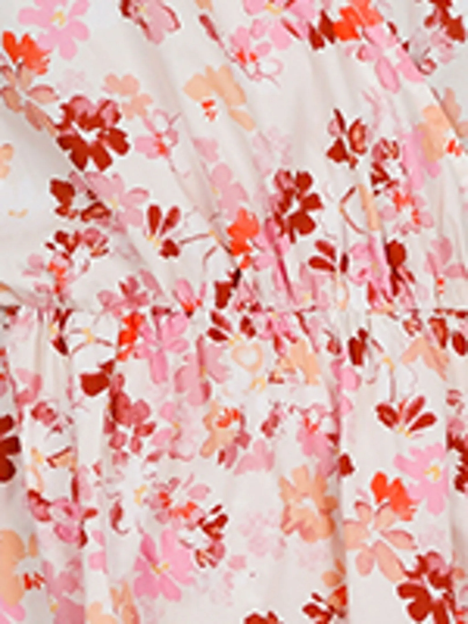 Kiki Sunny Floral Wrap Dress - Light Pink