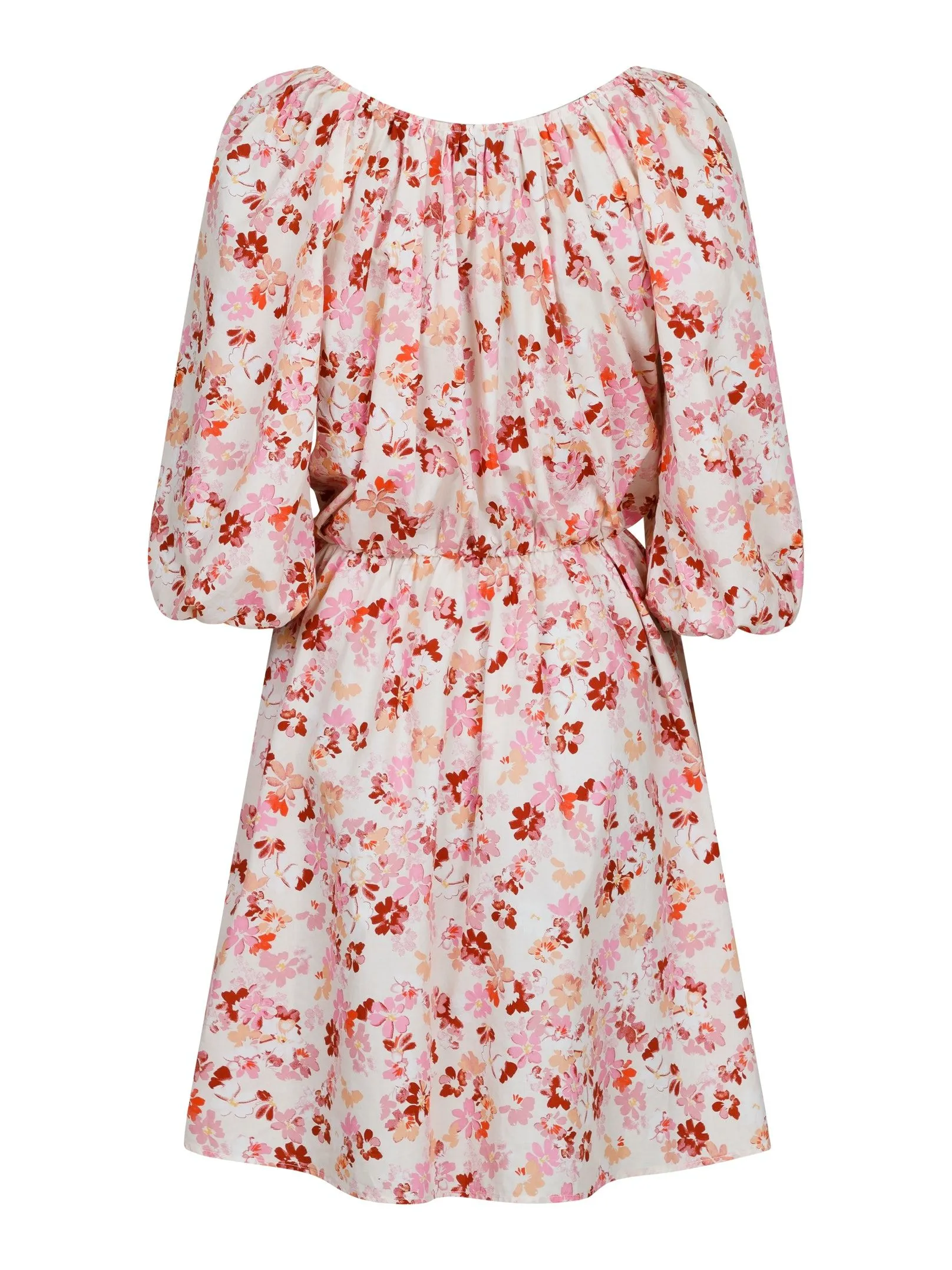 Kiki Sunny Floral Wrap Dress - Light Pink