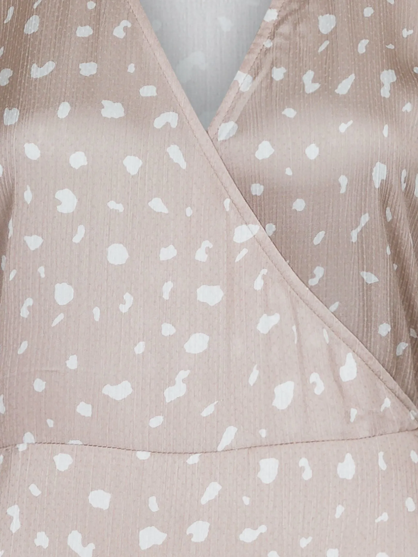 Magga Elegant Dot Dress - Sand