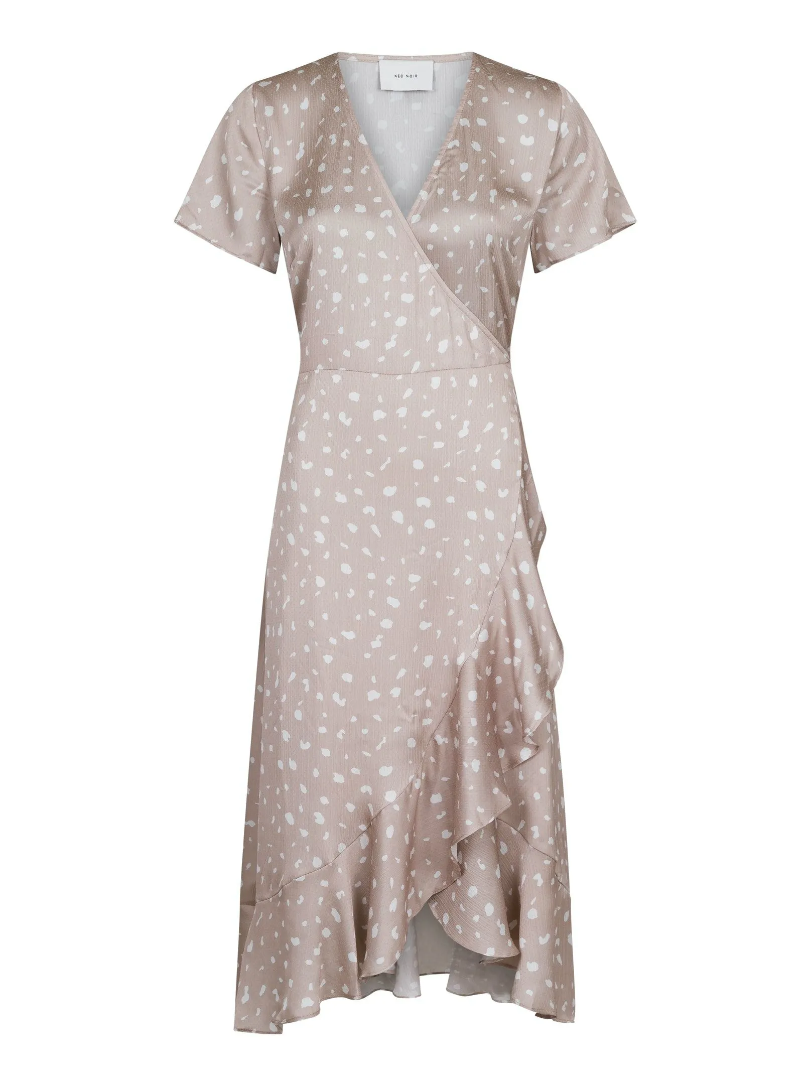 Magga Elegant Dot Dress - Sand