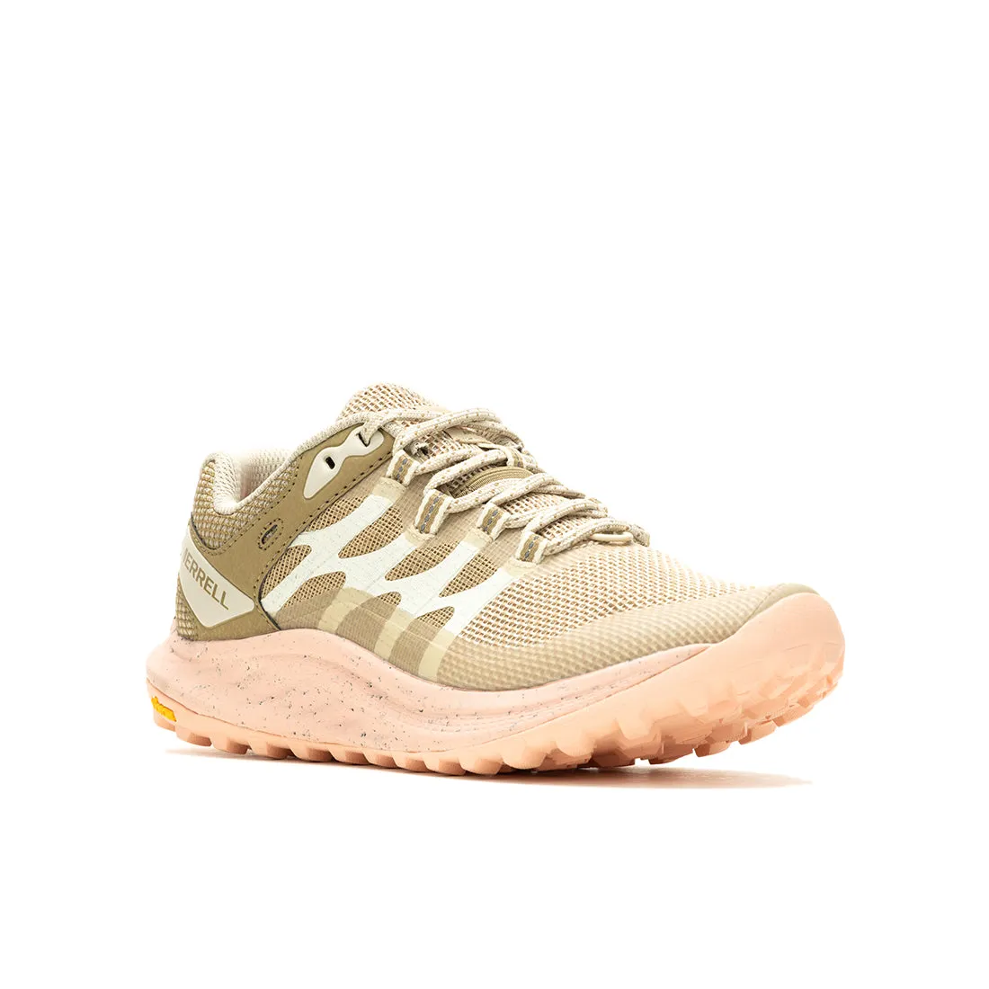 Merrell Antora 3 – Cream/Peach Womens Trail Running Shoes
