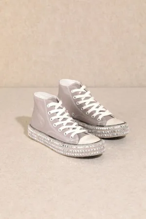 Milk Teaash Rivets Soft Flat Heel Thick Bottom Cloth Shoes