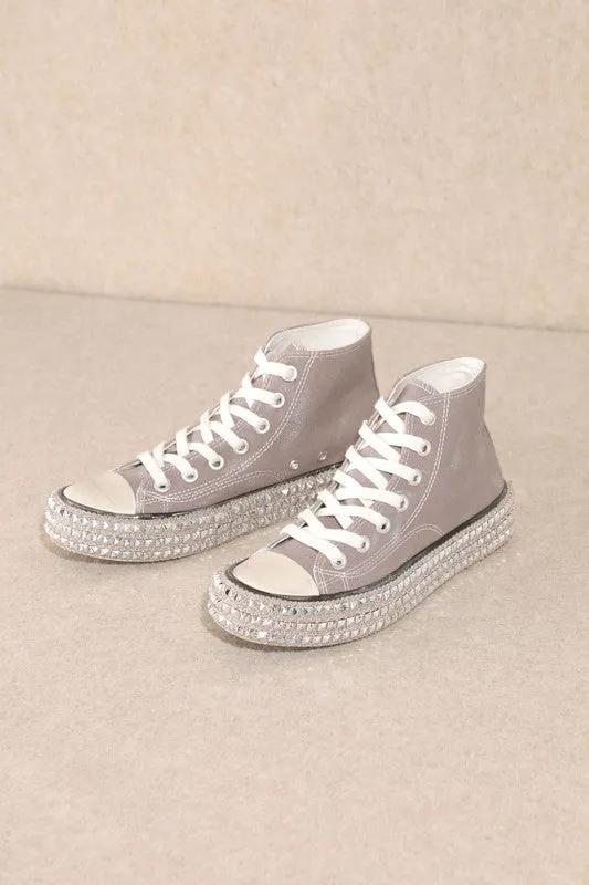 Milk Teaash Rivets Soft Flat Heel Thick Bottom Cloth Shoes