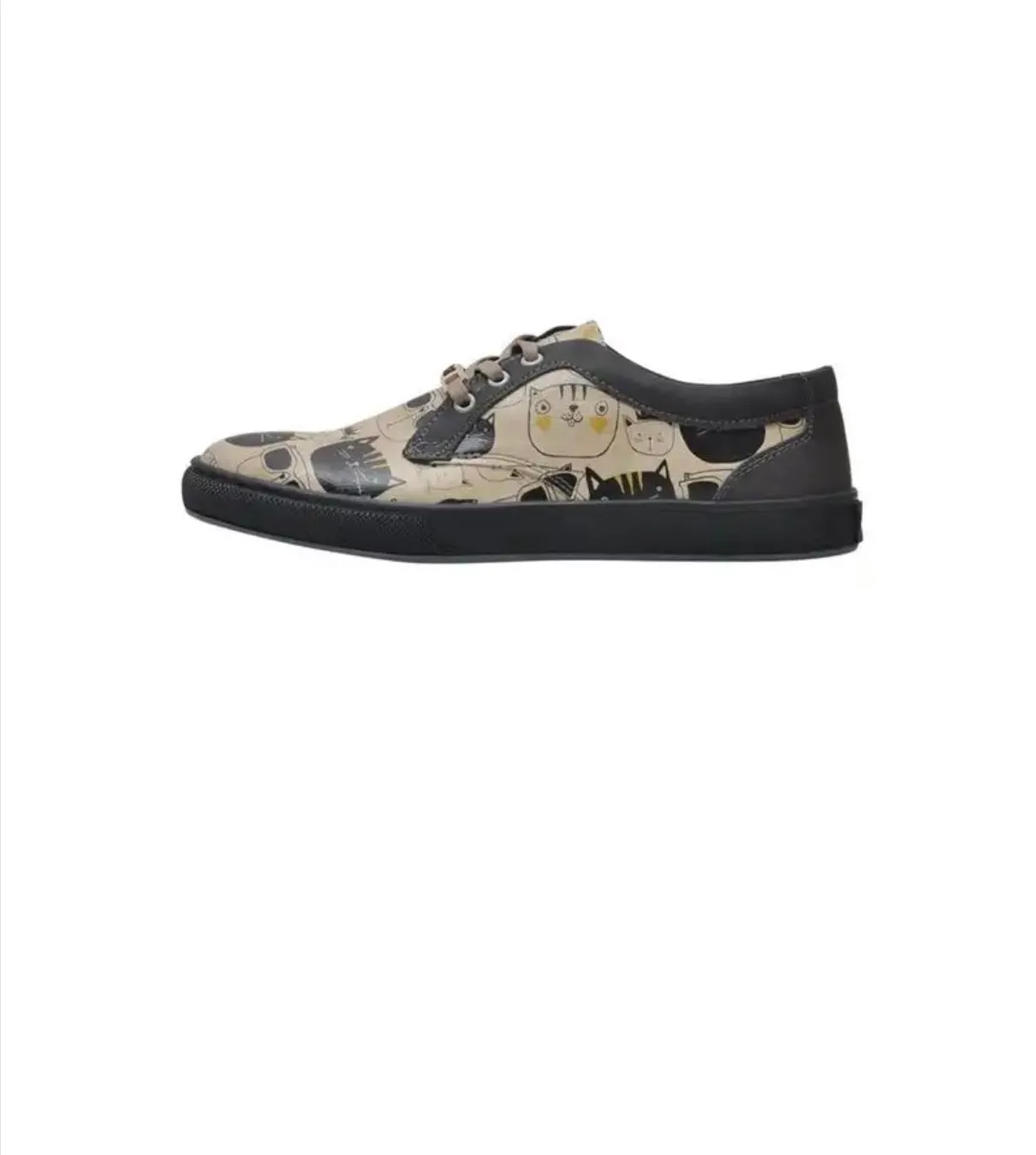 Monochrome Cats | Sneakers Women's Sneakers