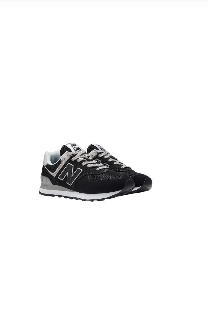 New Balance WL574EVB Sneaker- Black/ White