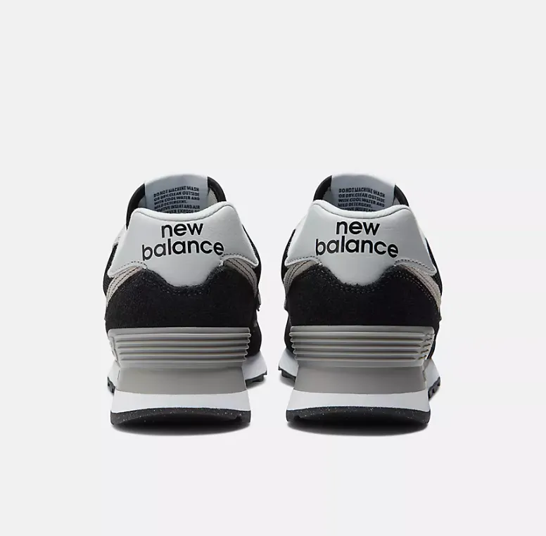 New Balance WL574EVB Sneaker- Black/ White