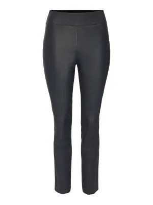 Nicoline Leather Pants - Black