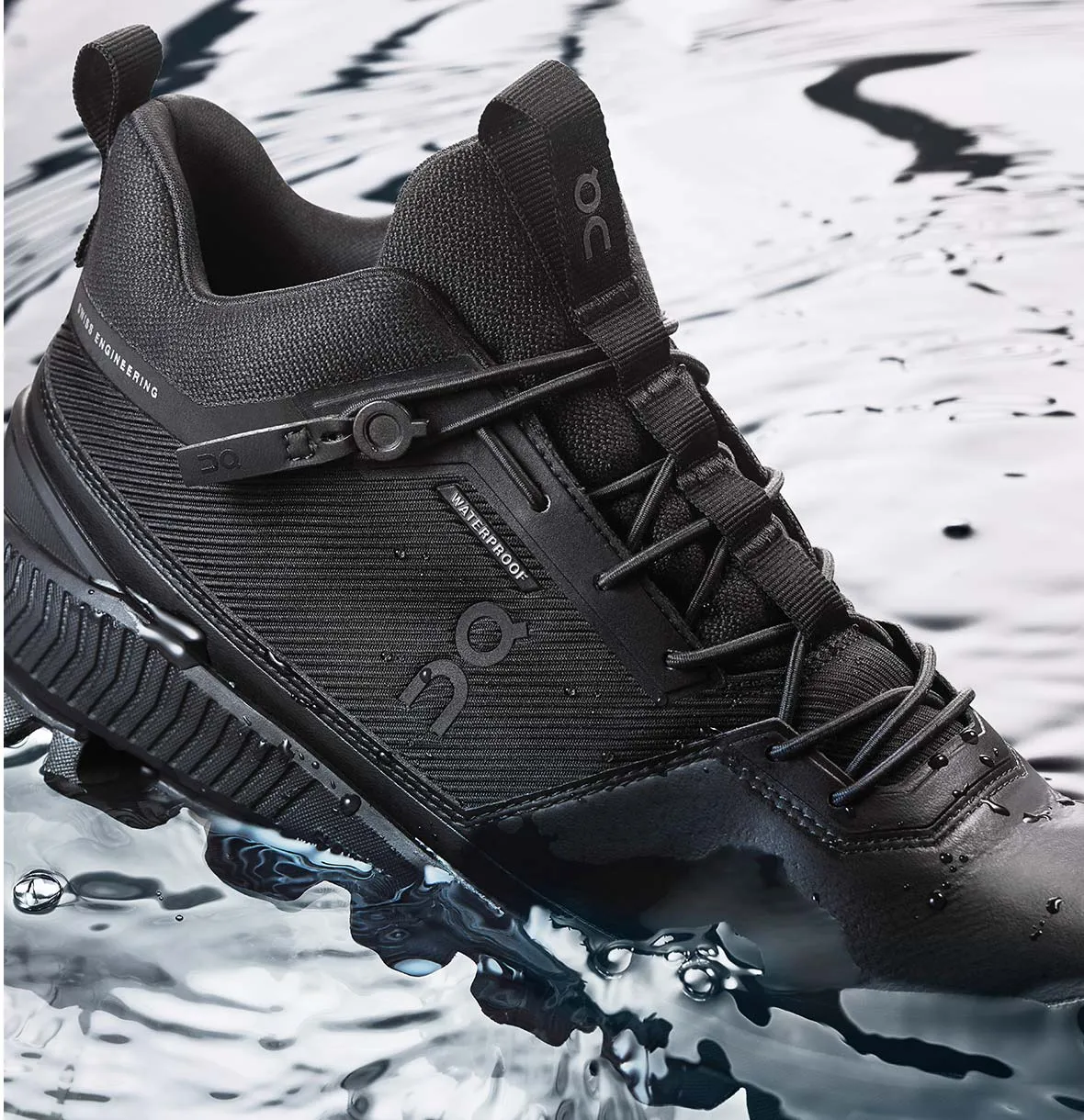 On Cloud Men's Cloud Hi Waterproof Hiking Books- All Black