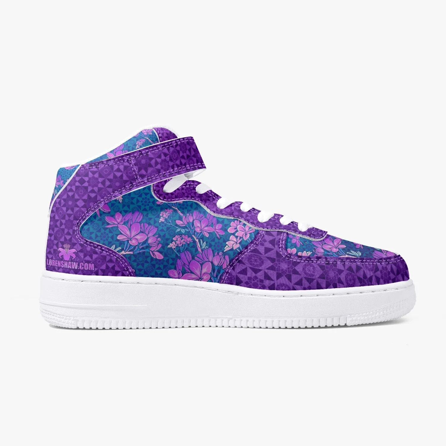 Plumeria Tesseract High-Top Sneakers