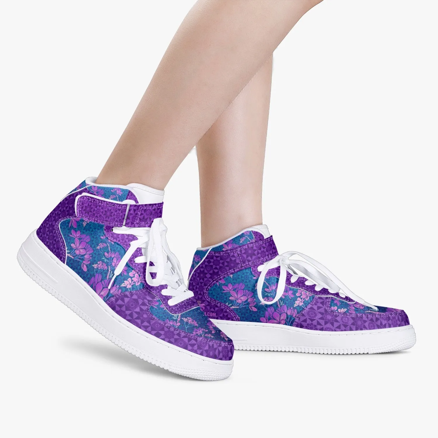Plumeria Tesseract High-Top Sneakers
