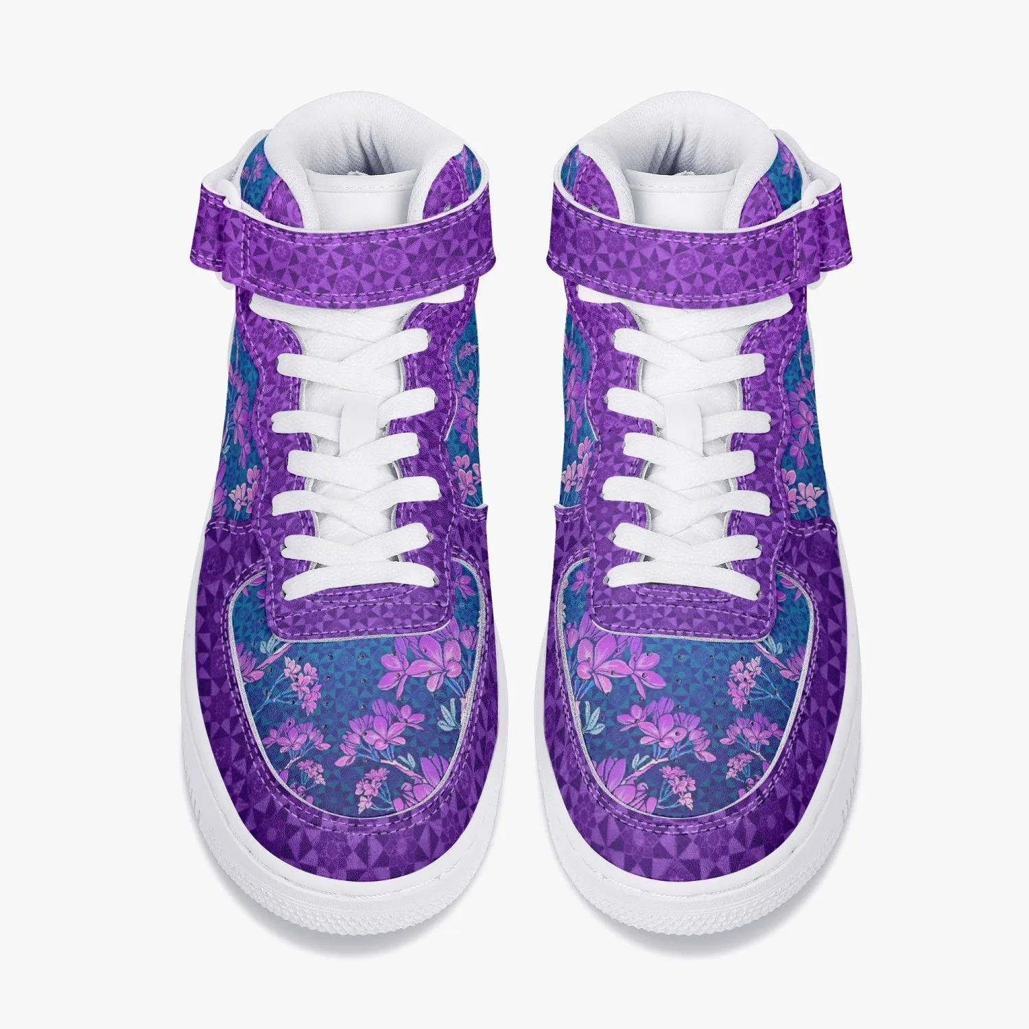 Plumeria Tesseract High-Top Sneakers