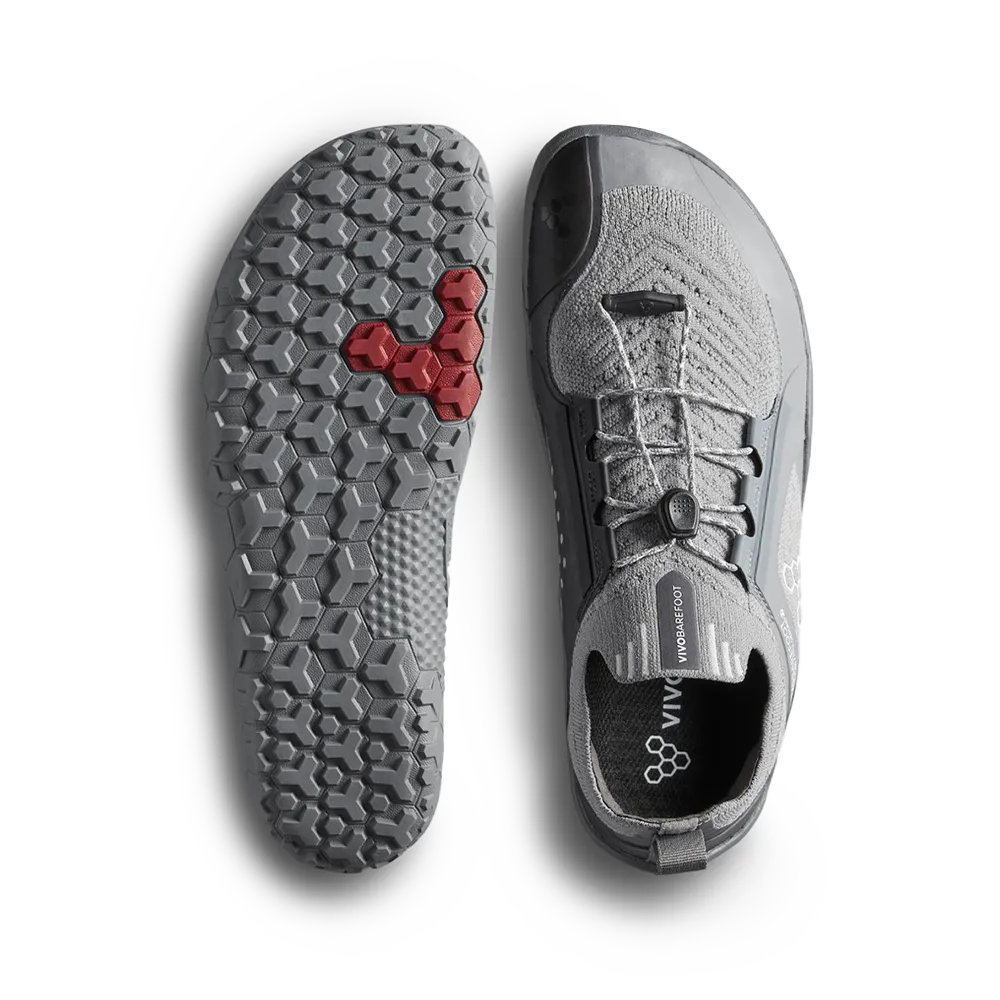 [PRE-ORDER] Vivobarefoot Primus Trail Knit FG Mens Ultimate Grey (ETA. LATE MARCH)