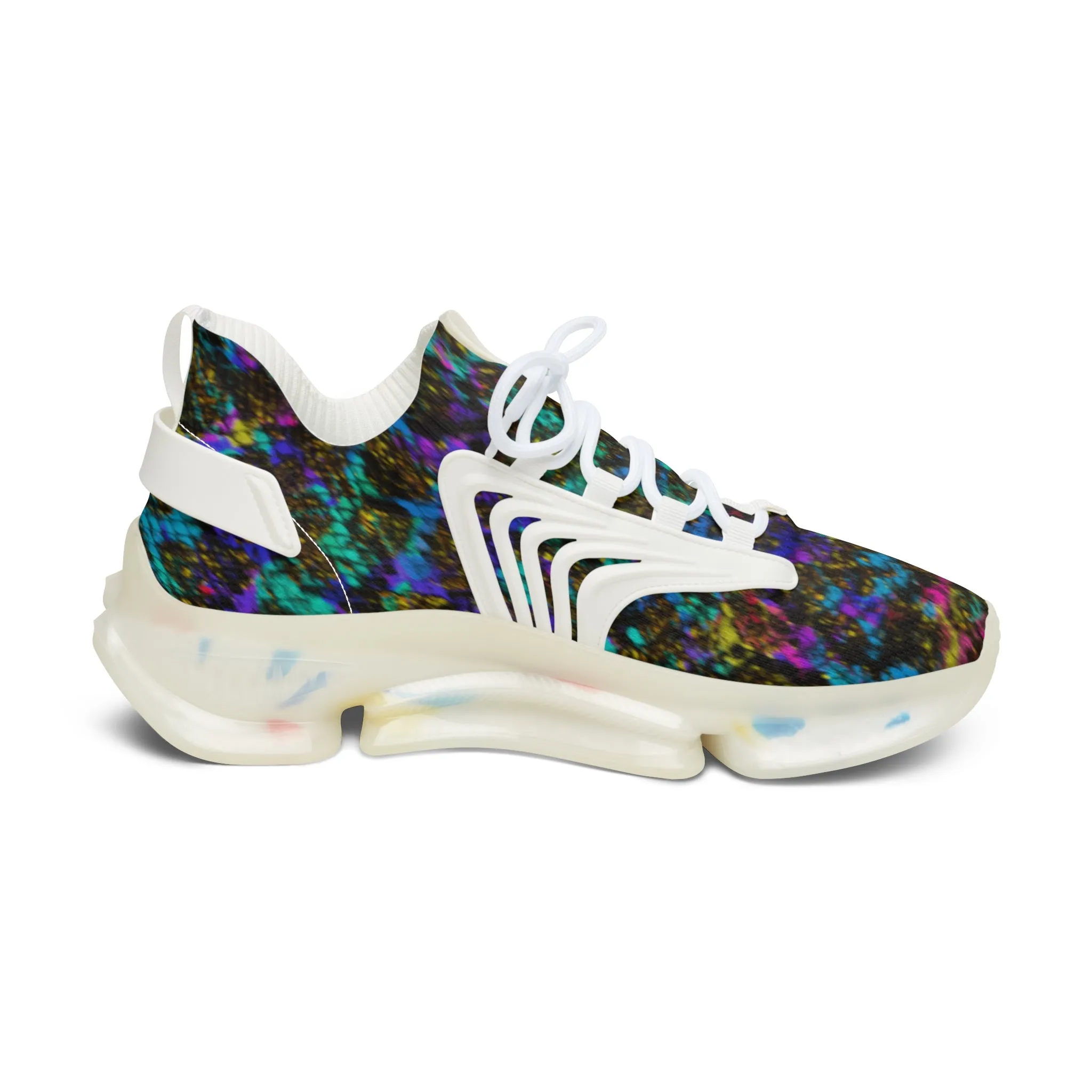 PTG Snakeskin Print Women's Mesh Sneakers
