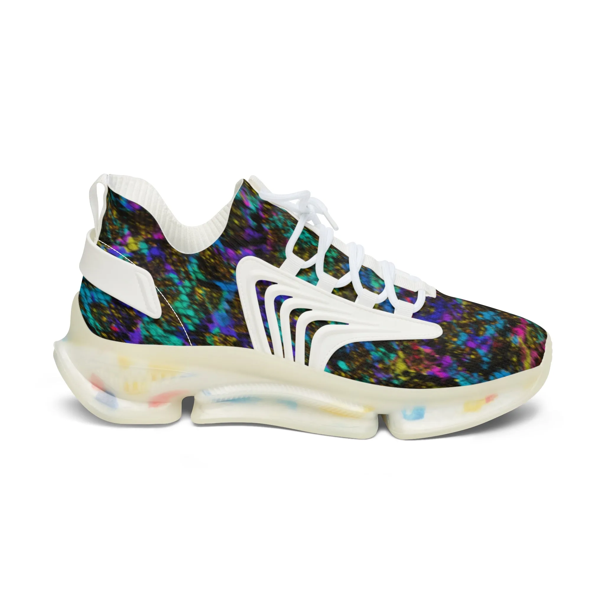 PTG Snakeskin Print Women's Mesh Sneakers