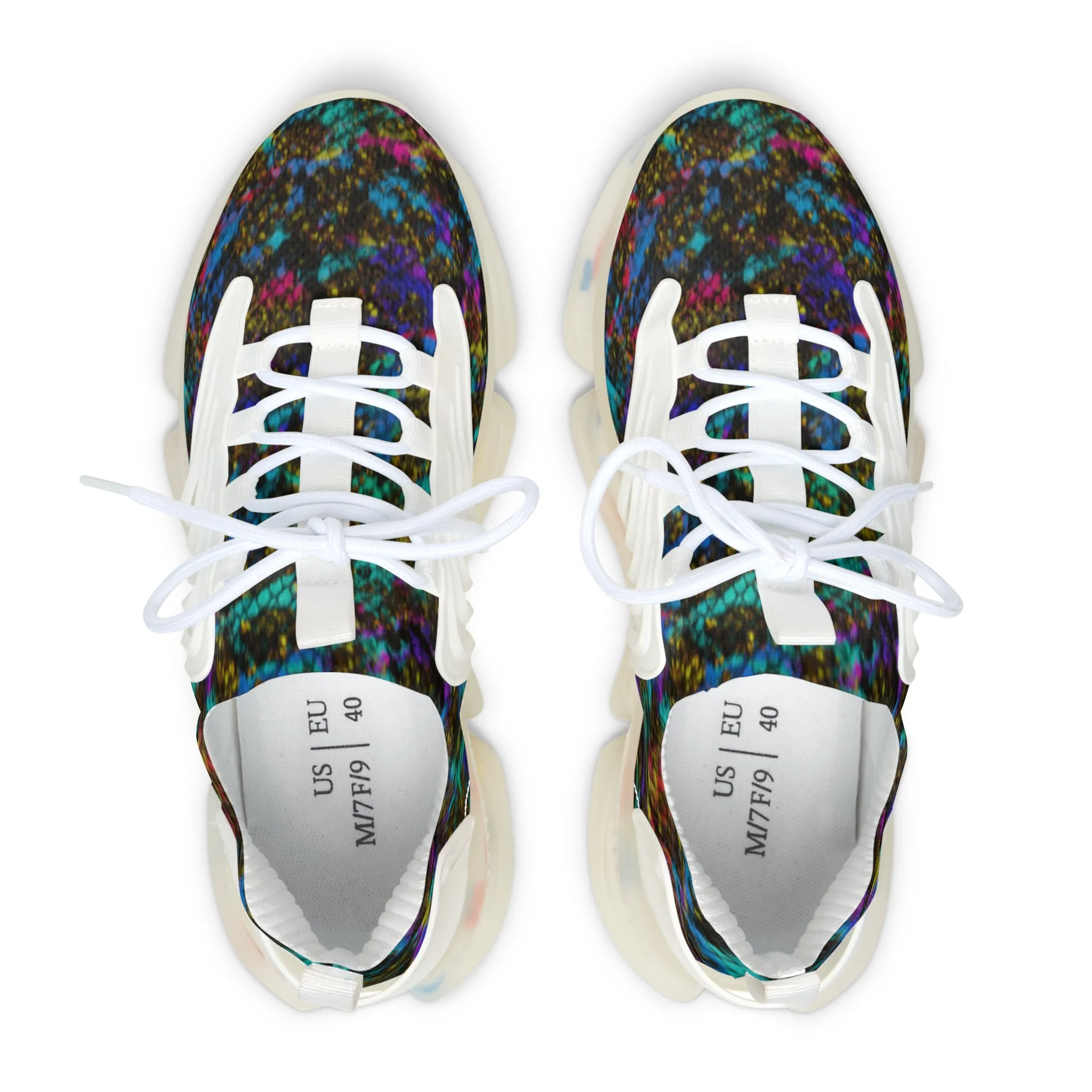 PTG Snakeskin Print Women's Mesh Sneakers
